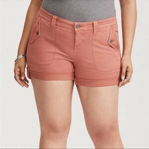 Torrid Pink Cargo Shorts Size:26